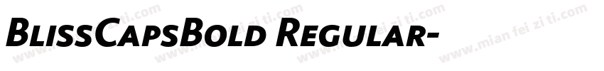 BlissCapsBold Regular字体转换